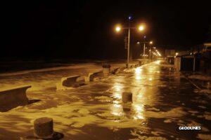 Digue de Malo submergée