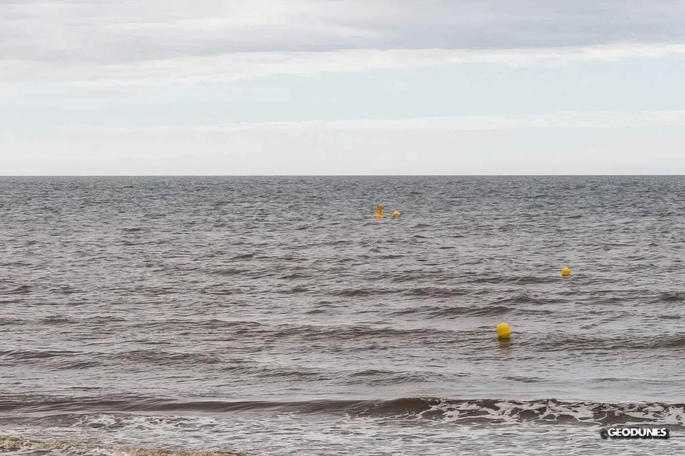 Bouée signalant l’exutoire de l’eau drainé par Ecopage