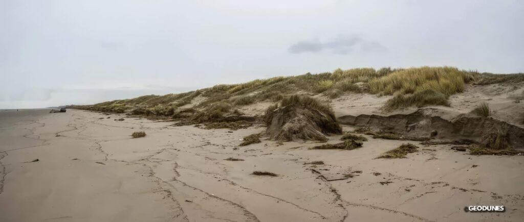Bray-Dunes falaises d'érosion - Tempête Egon