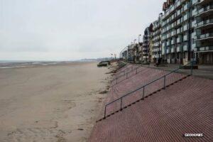 Perré Ouest de Bray-Dunes, tempête Egon