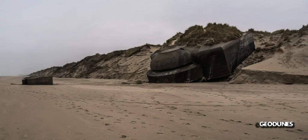 Blockhaus - Dune Dewulf tempête Eléanore-janvier-2018