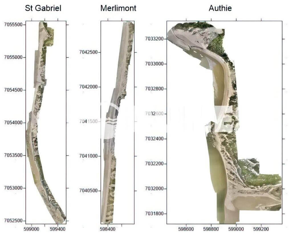 Orthophotographies réalisées au cours de la campagne de mai 2019