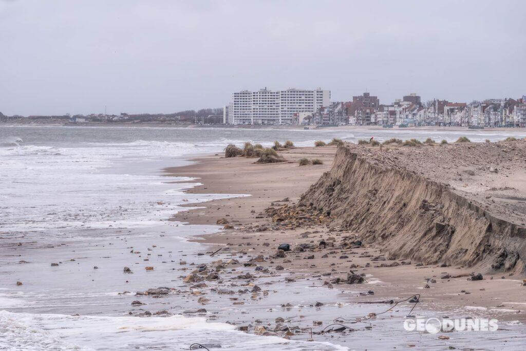 Tempête Ciara - La plage de la digue des Alliés, Dunkerque (59) - Geodunes