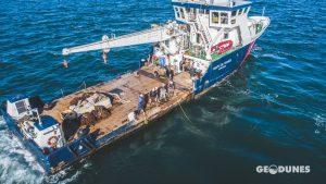 Déploiement bouée houlographe Géodunes marine octobre 2022 - Dunkerque