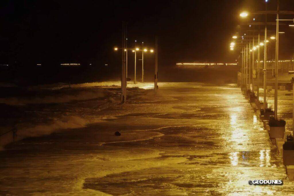 Digue de Malo submergée