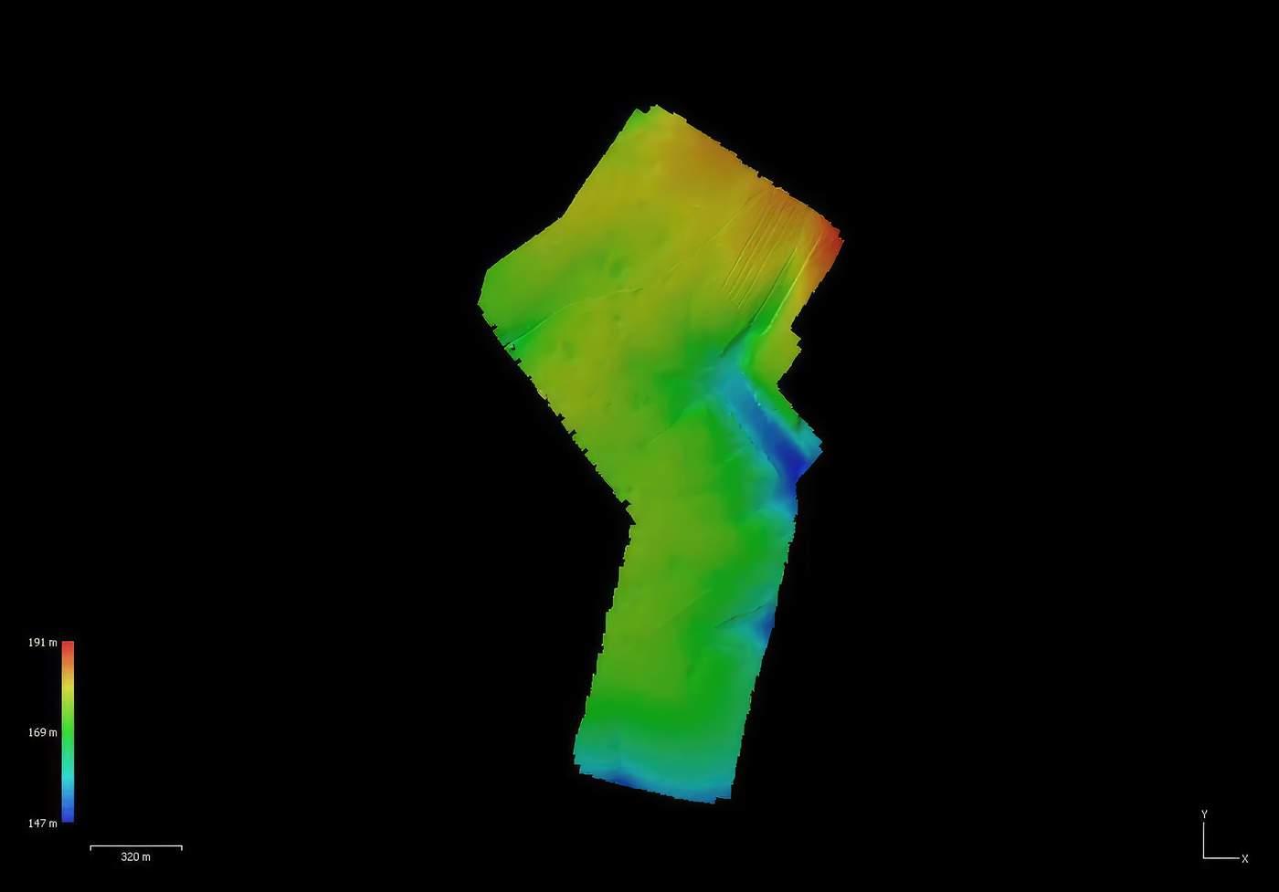 MNT-site-Sud-cartographie Modèle Numérique de Terrain