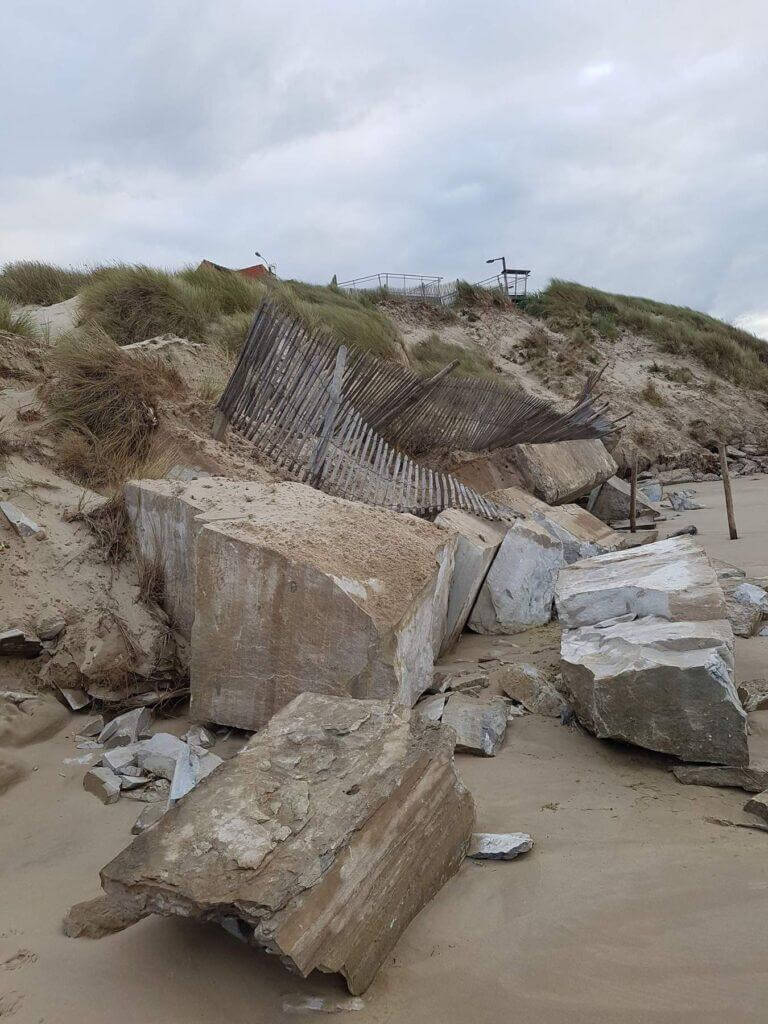 Photo prise par le groupe « Merlimont Plage en Danger »