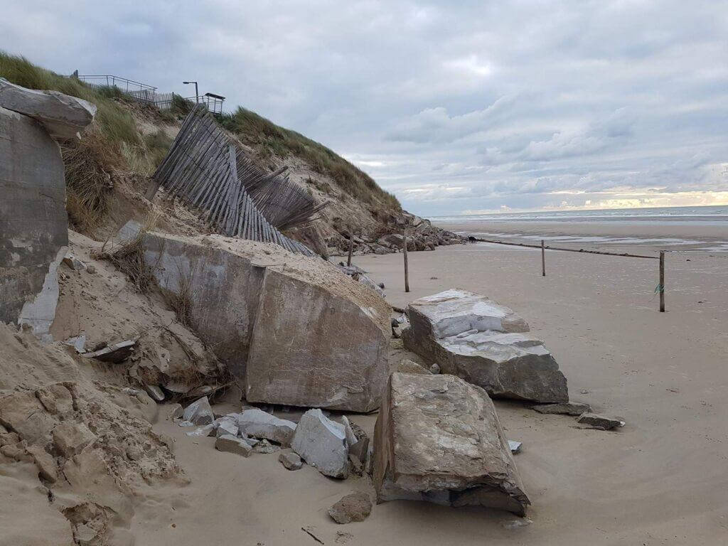 Photo prise par le groupe « Merlimont Plage en Danger »