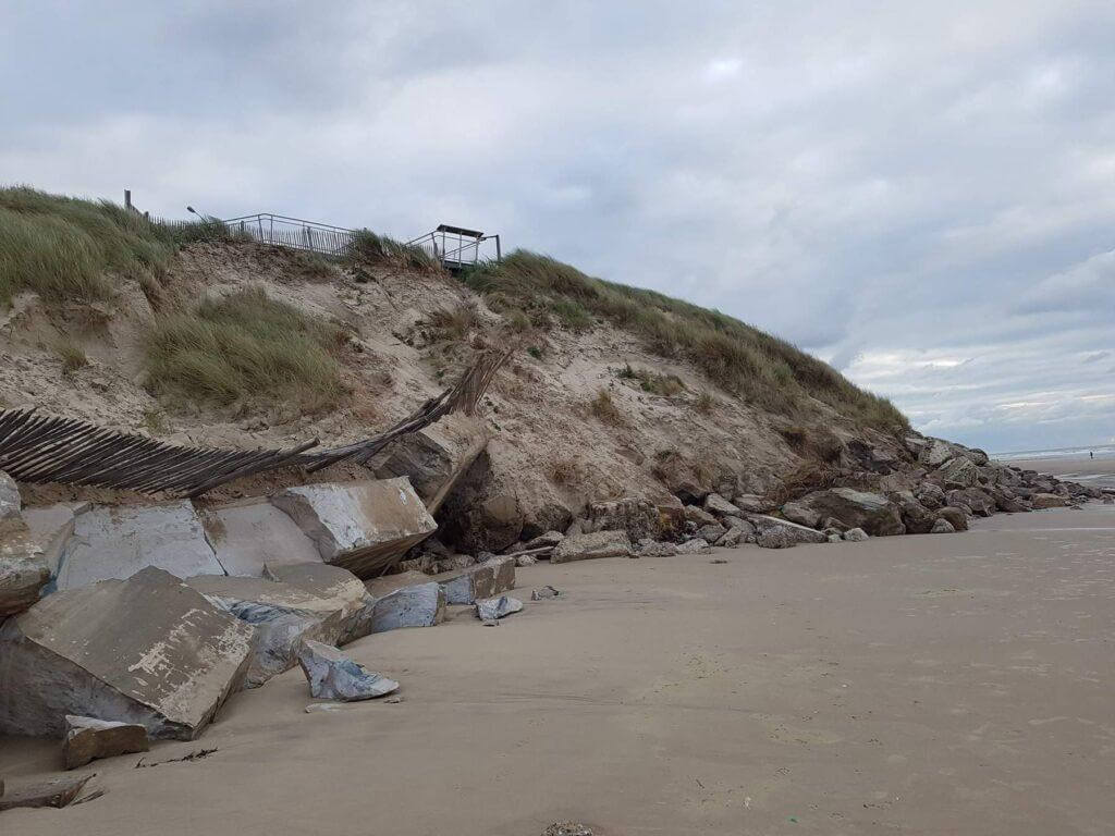 Photo prise par le groupe « Merlimont Plage en Danger »