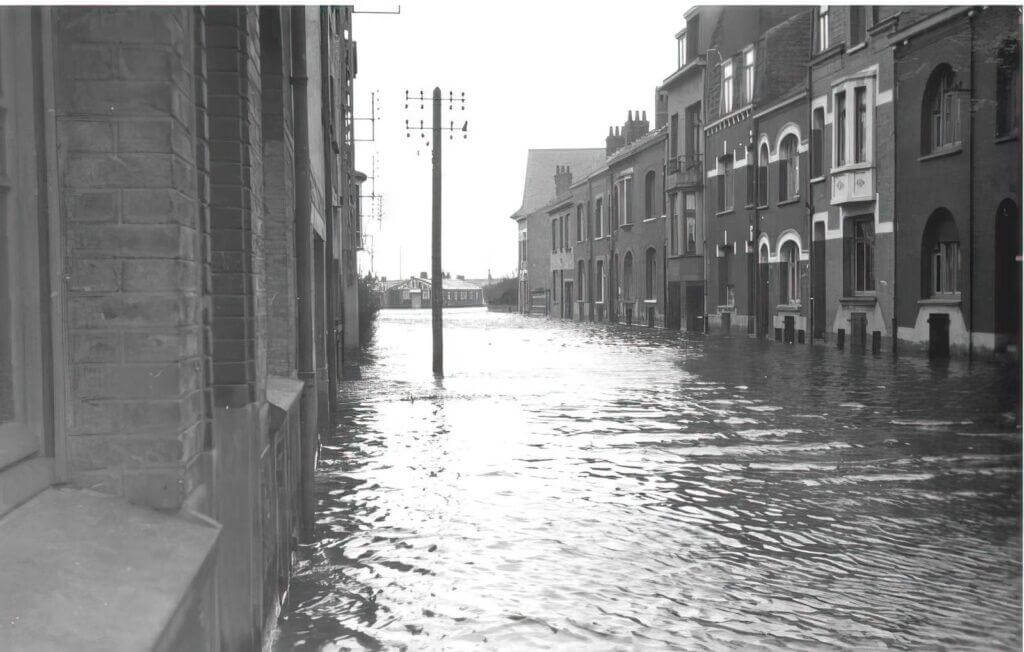 Inondation de la rue Paul Dufour (source: Aléa de submersion marine, DHI
