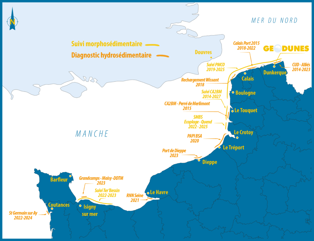 Localisation Suivis morphosedimentaires 01