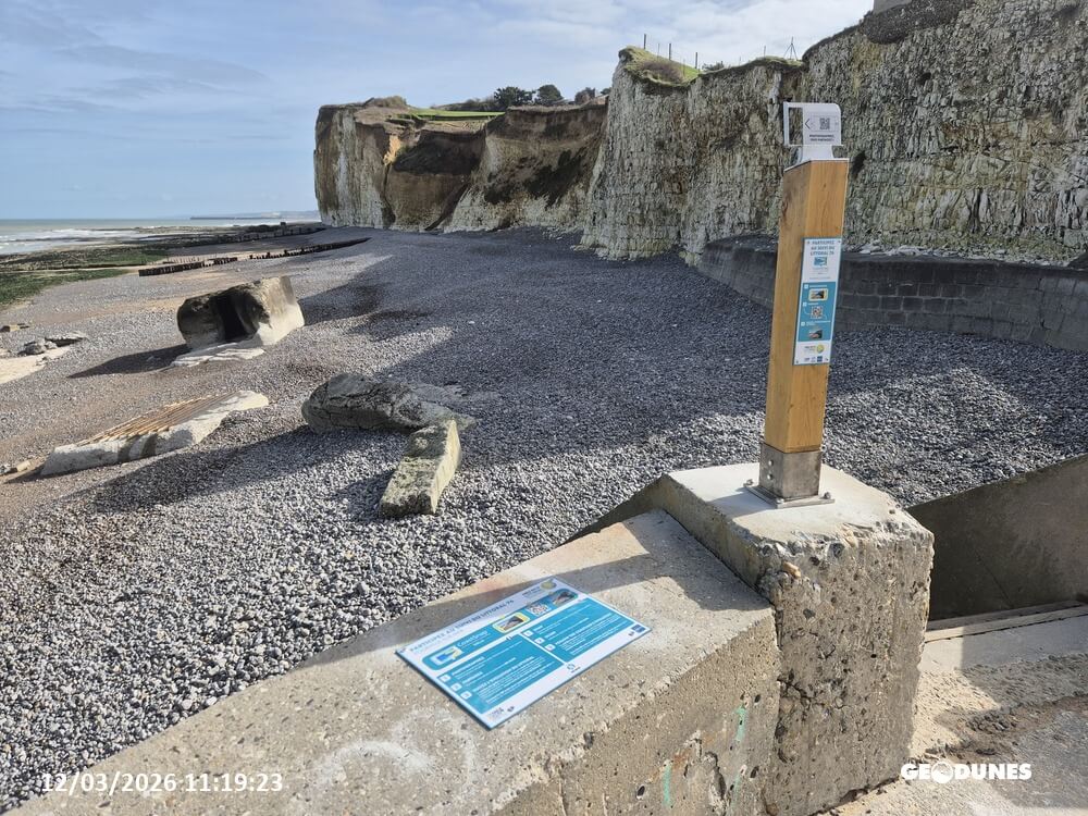 Extension du réseau coastsnap de la Seine-Maritime 1 Geodunes Installation CoastSnap SML76 20260312 20260312 23
